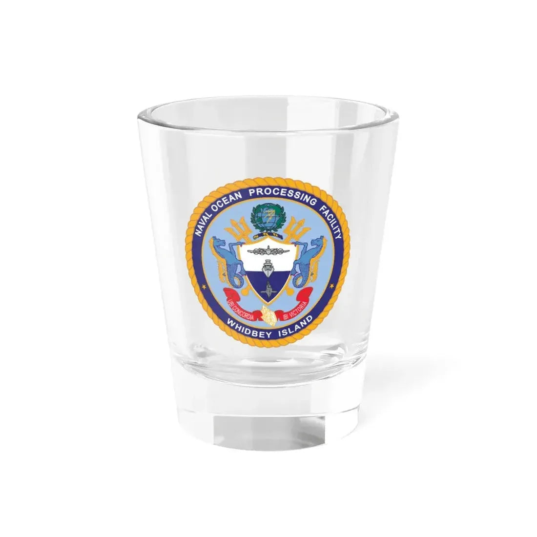 Naval Ocean Processing Facility Whidbey Island (U.S. Navy) Shot Glass 1.5oz 1.5oz - Go Mug Yourself