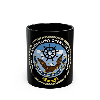 Naval Oceangraphy Operations Command (U.S. Navy) Black Coffee Mug-11oz-Go Mug Yourself