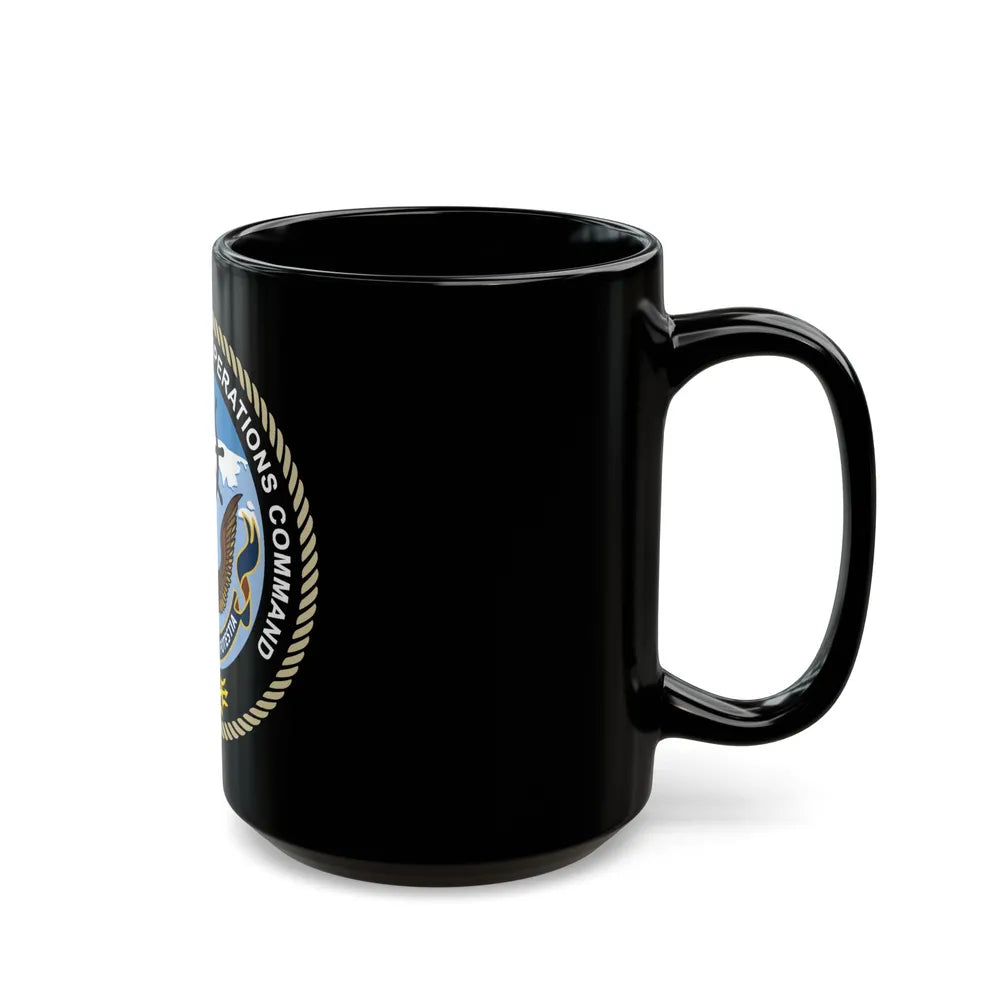 Naval Oceangraphy Operations Command (U.S. Navy) Black Coffee Mug-Go Mug Yourself