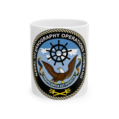 Naval Oceangraphy Operations Command (U.S. Navy) White Coffee Mug-11oz-Go Mug Yourself