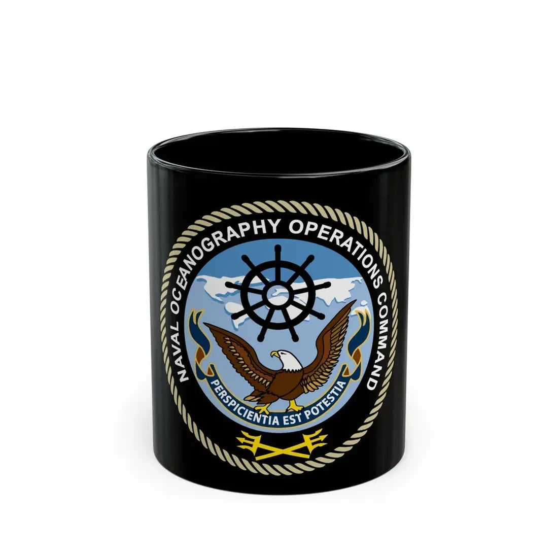Naval Oceangraphy Operations Command (U.S. Navy) Black Coffee Mug - Go Mug Yourself