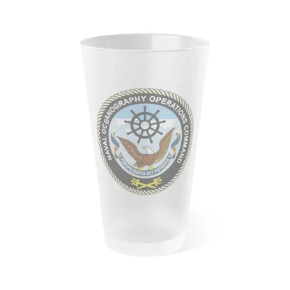 Naval Oceangraphy Operations Command (U.S. Navy) Frosted Pint Glass 16oz Default Title - Go Mug Yourself