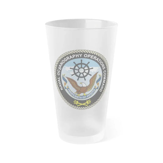 Naval Oceangraphy Operations Command (U.S. Navy) Frosted Pint Glass 16oz Default Title - Go Mug Yourself