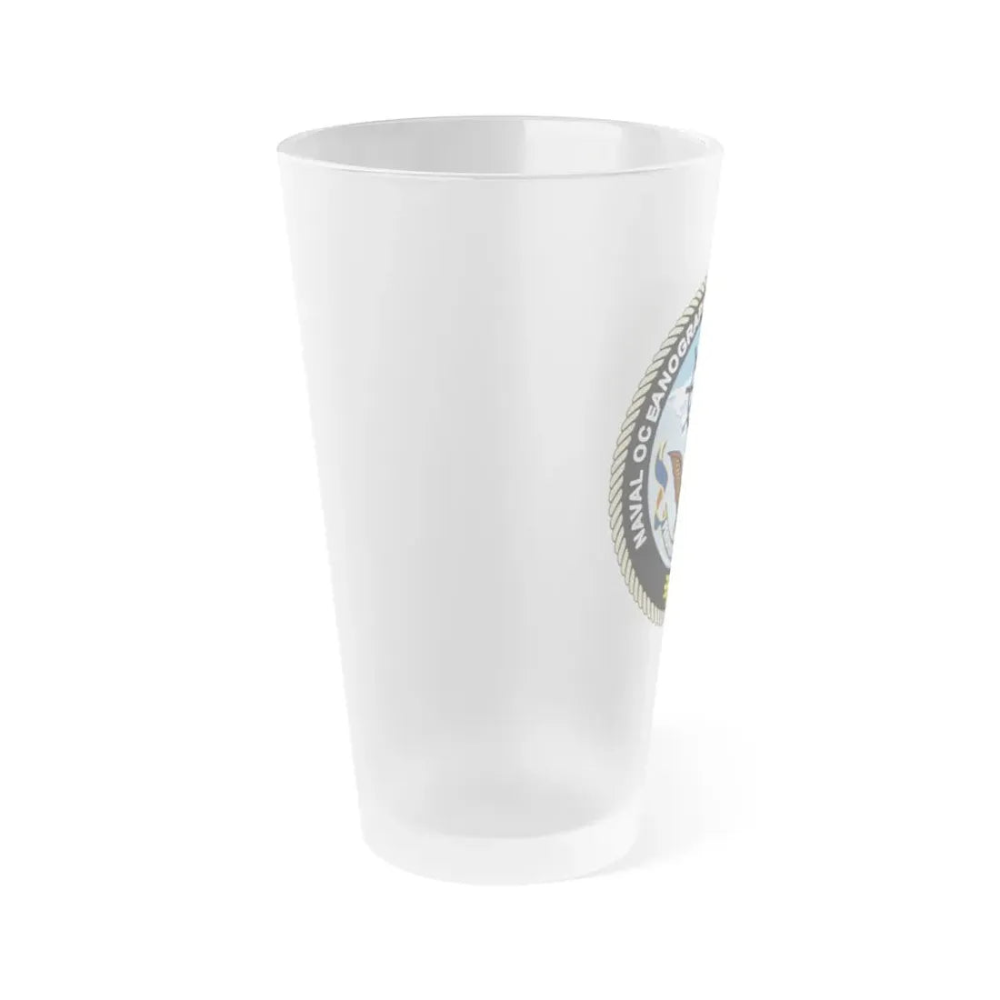 Naval Oceangraphy Operations Command (U.S. Navy) Frosted Pint Glass 16oz - Go Mug Yourself