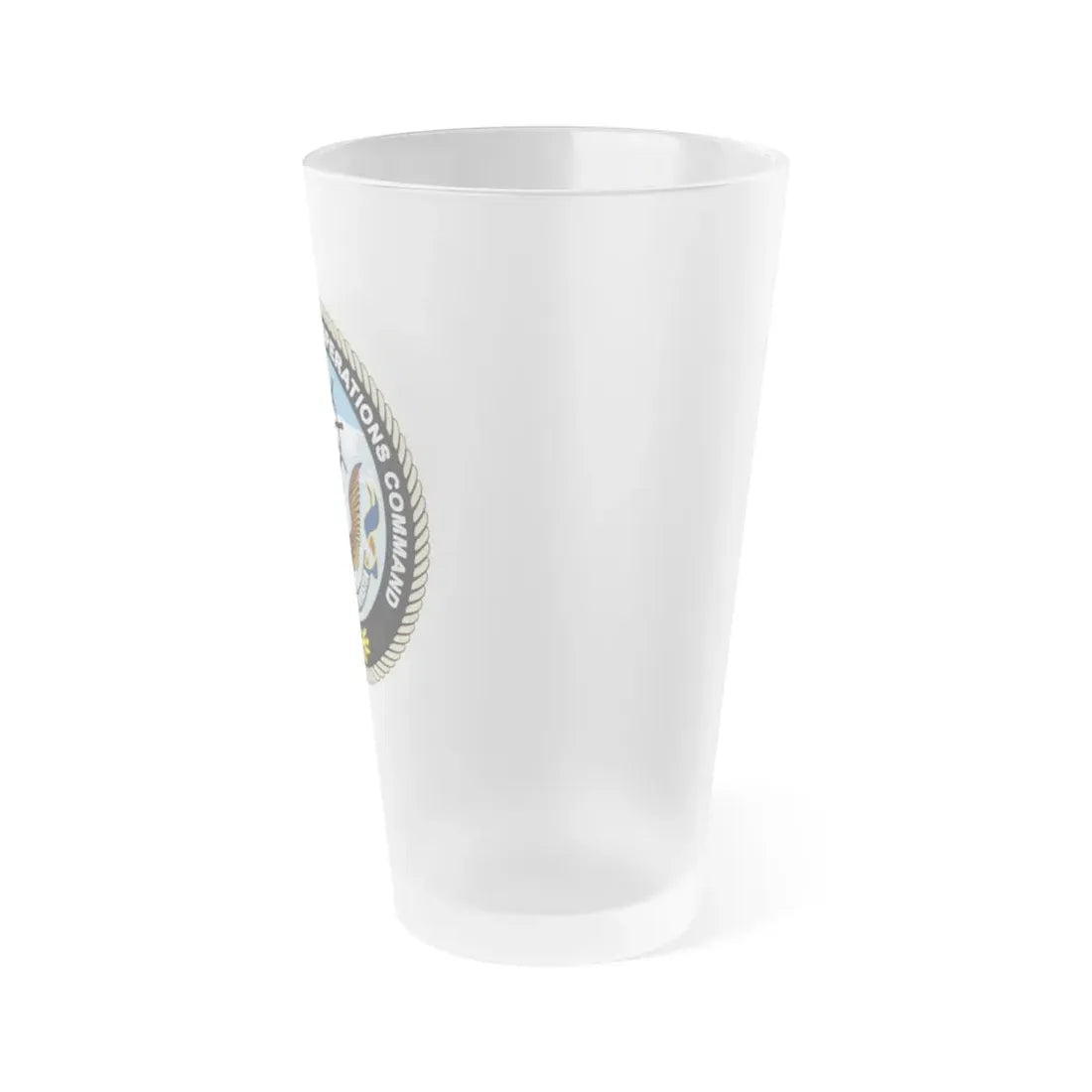 Naval Oceangraphy Operations Command (U.S. Navy) Frosted Pint Glass 16oz - Go Mug Yourself