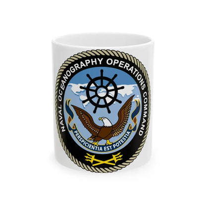 Naval Oceangraphy Operations Command (U.S. Navy) White Coffee Mug 11oz - Go Mug Yourself