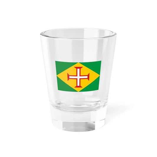 Naval or merchant ensign of Brazil Ribeiro proposal 1933 (Brazil) Shot Glass 1.5oz 1.5oz - Go Mug Yourself