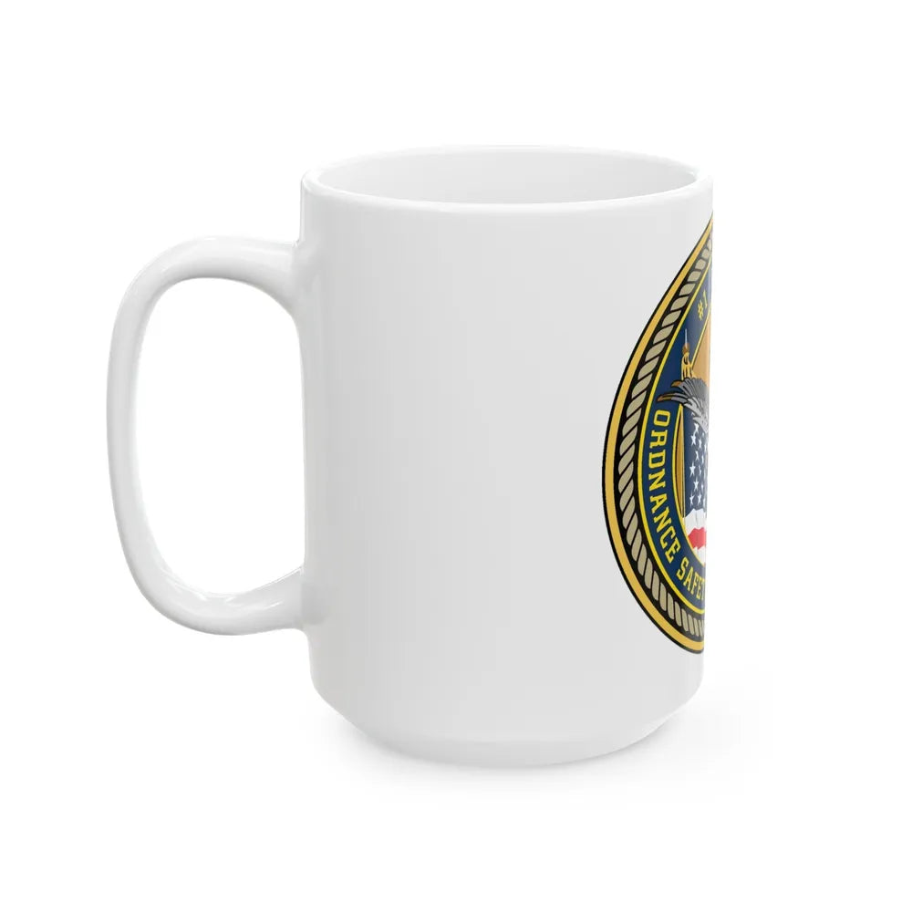 Naval Ordinance Safety and Security (U.S. Navy) White Coffee Mug-Go Mug Yourself