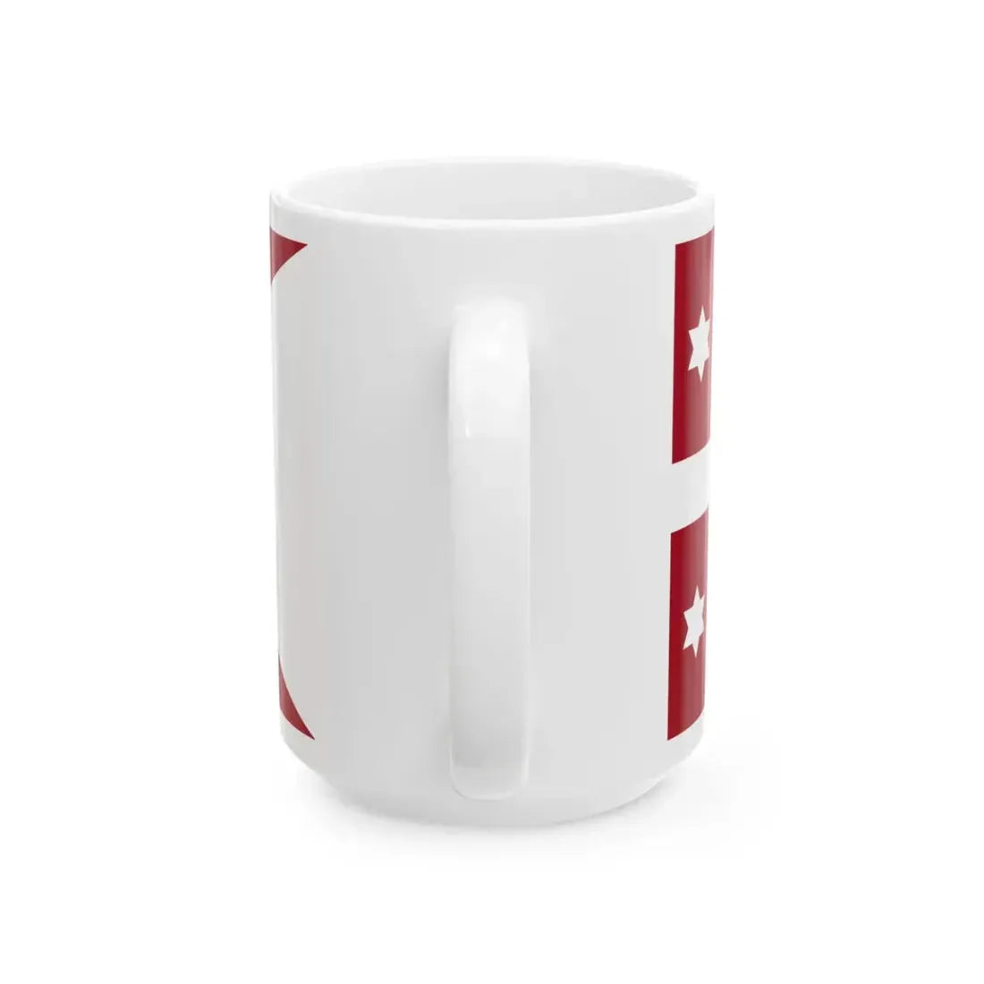 Naval Rank Flag of Denmark - Admiral (Denmark) White Coffee Mug - Go Mug Yourself