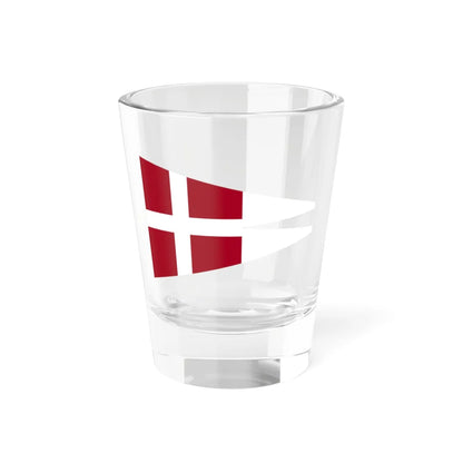 Naval Rank Flag of Denmark - Chief of Squadron (Denmark) Shot Glass 1.5oz 1.5oz - Go Mug Yourself