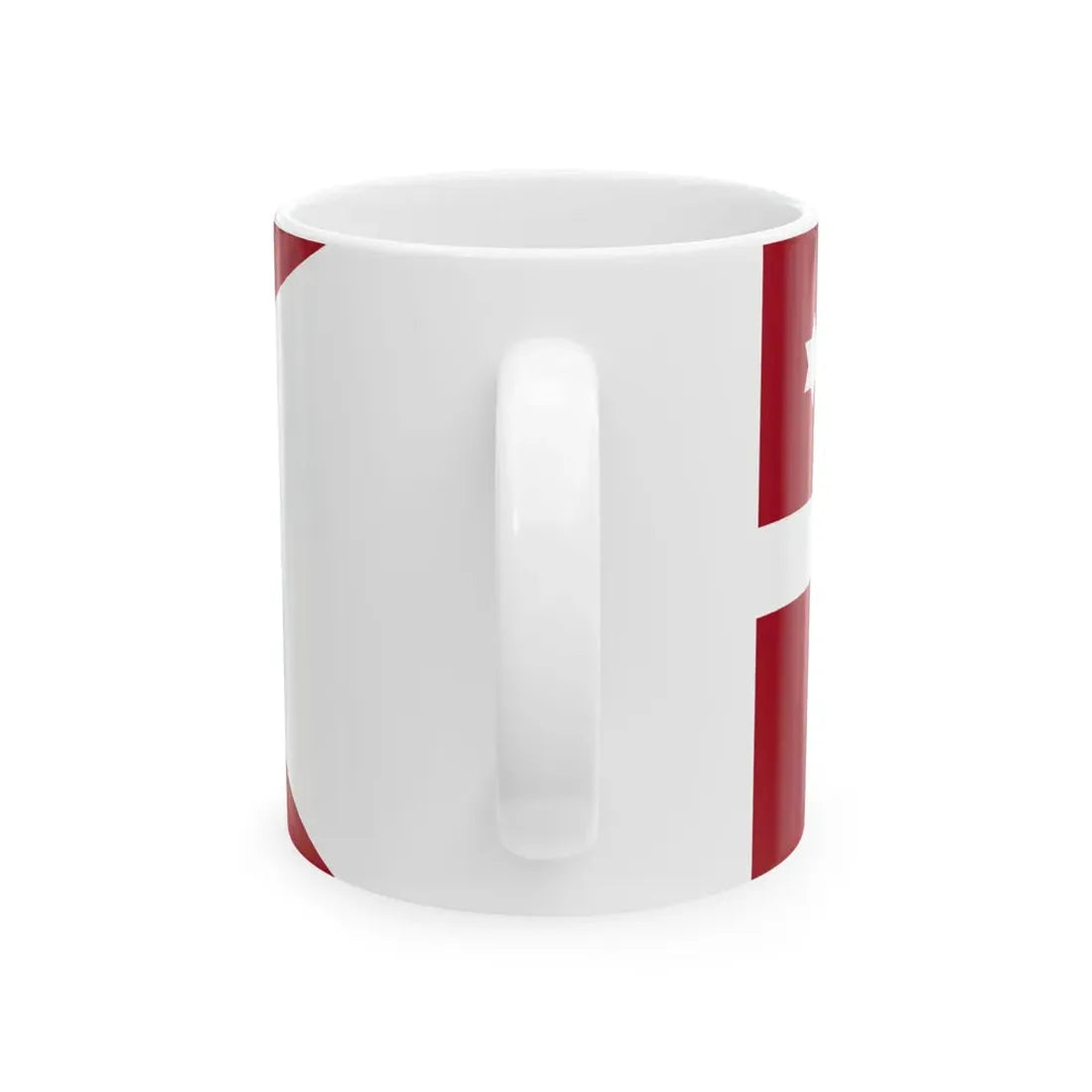 Naval Rank Flag of Denmark - Flotilla Admiral (Denmark) White Coffee Mug - Go Mug Yourself