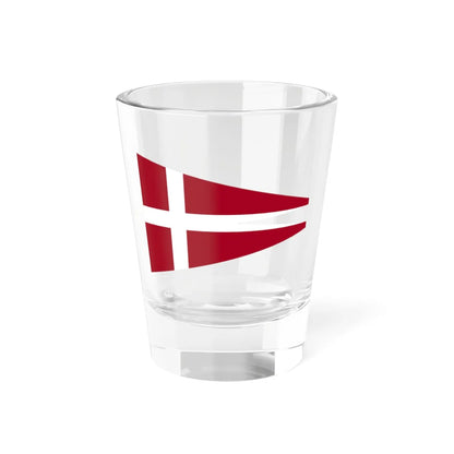 Naval Rank Flag of Denmark - Senior Officer Afloat (Denmark) Shot Glass 1.5oz 1.5oz - Go Mug Yourself