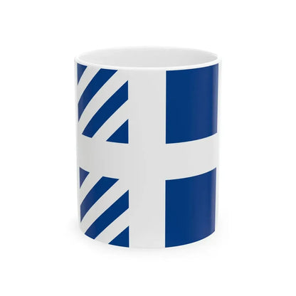 Naval rank flag of Ministers of Greece (Greece) White Coffee Mug 11oz - Go Mug Yourself