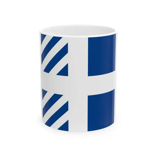 Naval rank flag of Ministers of Greece (Greece) White Coffee Mug 11oz - Go Mug Yourself