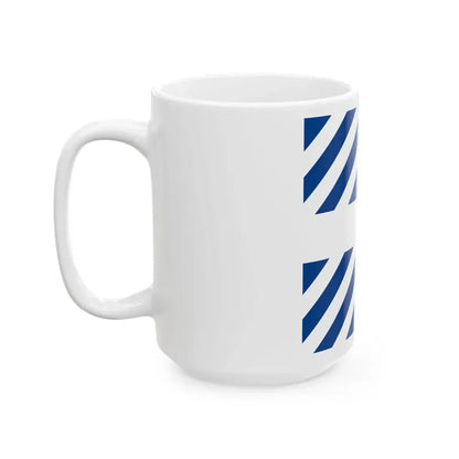 Naval rank flag of Ministers of Greece (Greece) White Coffee Mug - Go Mug Yourself