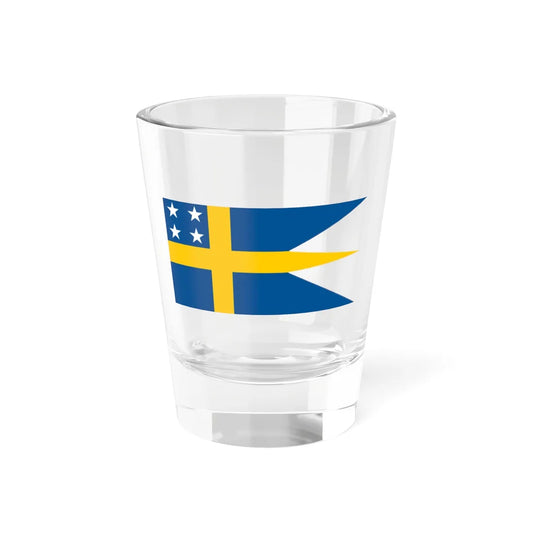 Naval Rank Flag of Sweden - Amiralsflagga (Sweden) Shot Glass 1.5oz 1.5oz - Go Mug Yourself