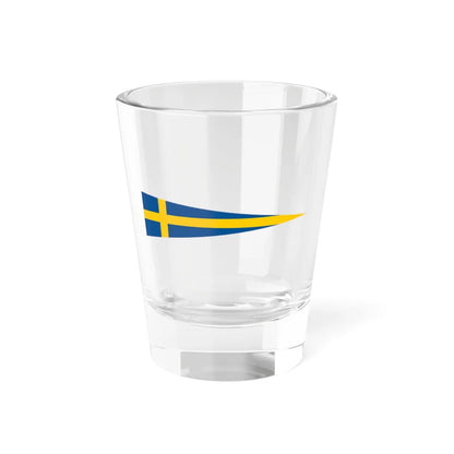 Naval Rank Flag of Sweden - Divisionschef (Sweden) Shot Glass 1.5oz 1.5oz - Go Mug Yourself