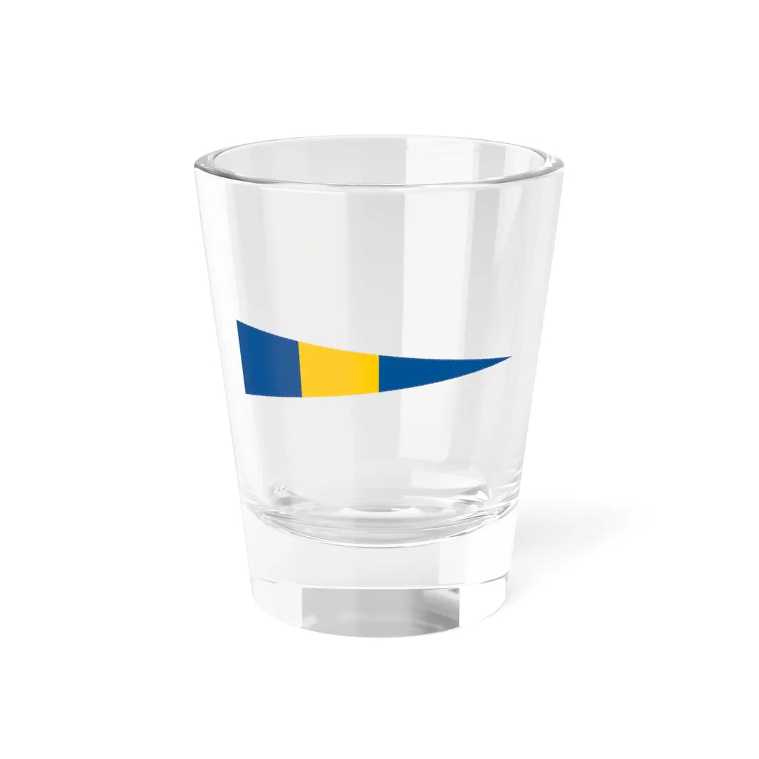 Naval Rank Flag of Sweden - Flottiljchef (Sweden) Shot Glass 1.5oz 1.5oz - Go Mug Yourself
