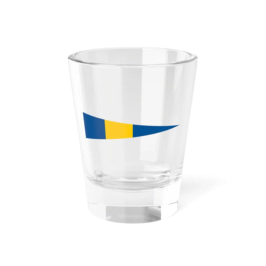 Naval Rank Flag of Sweden - Flottiljchef (Sweden) Shot Glass 1.5oz 1.5oz - Go Mug Yourself
