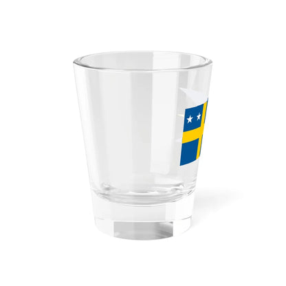 Naval Rank Flag of Sweden - Konteramiralsflagga (Sweden) Shot Glass 1.5oz - Go Mug Yourself