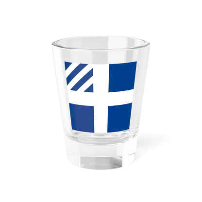 Naval rank flag of the Prime Minister of Greece (Greece) Shot Glass 1.5oz 1.5oz - Go Mug Yourself
