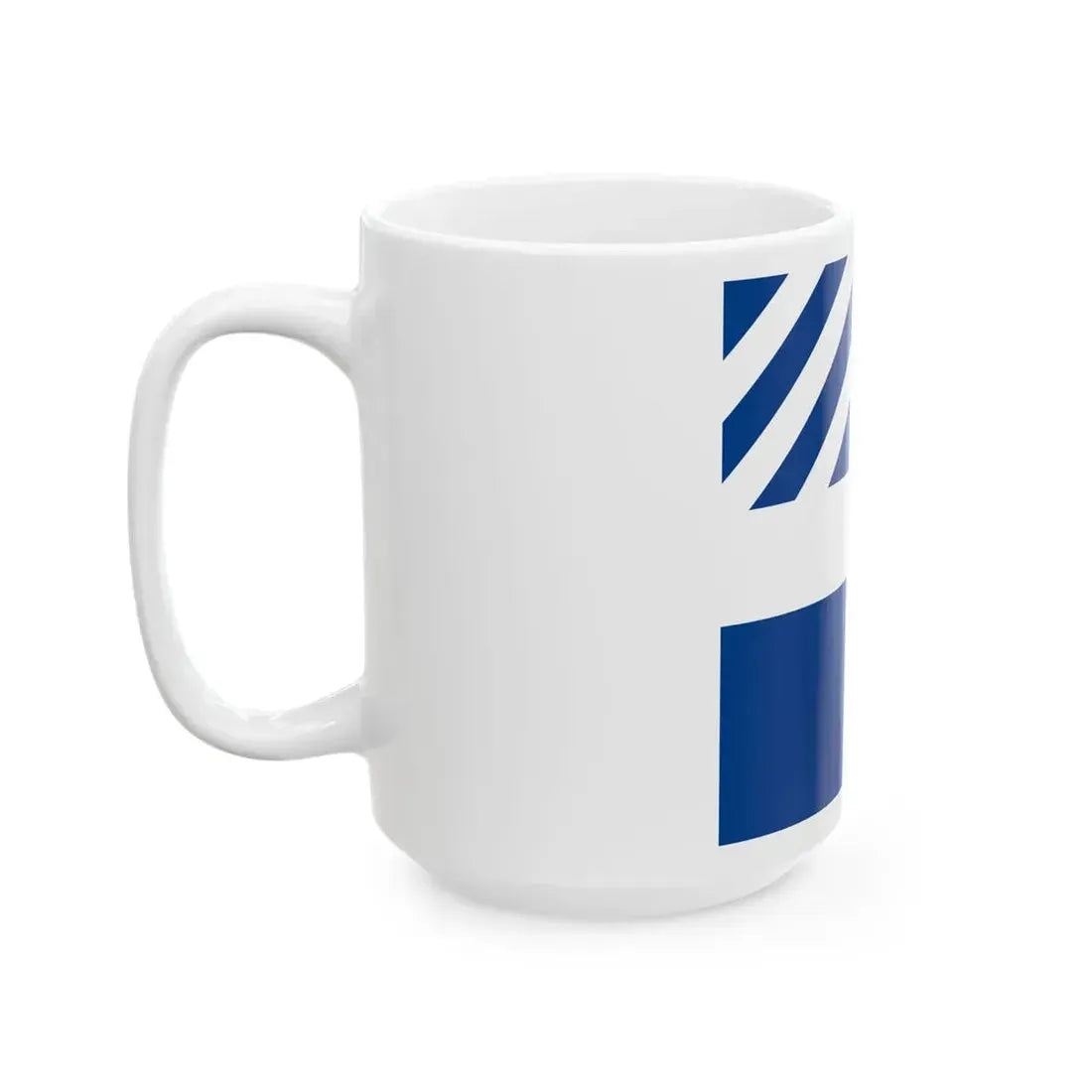 Naval rank flag of the Prime Minister of Greece (Greece) White Coffee Mug - Go Mug Yourself
