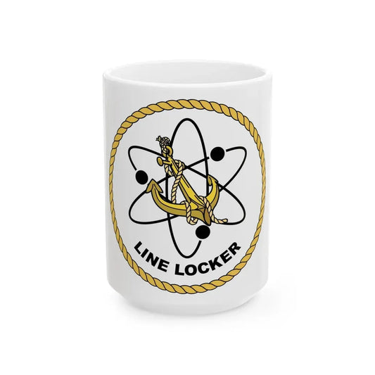 Naval Reactors Line Locker (U.S. Navy) White Coffee Mug 15oz - Go Mug Yourself