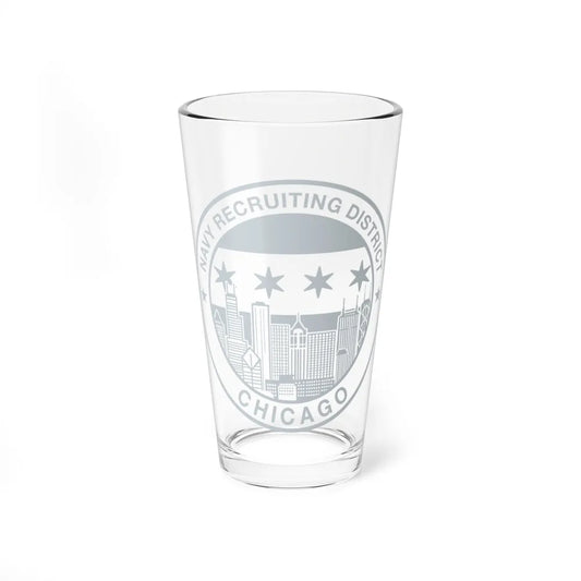 Naval Recruiting District Chicago (U.S. Navy) Pint Glass 16oz-16oz-Go Mug Yourself