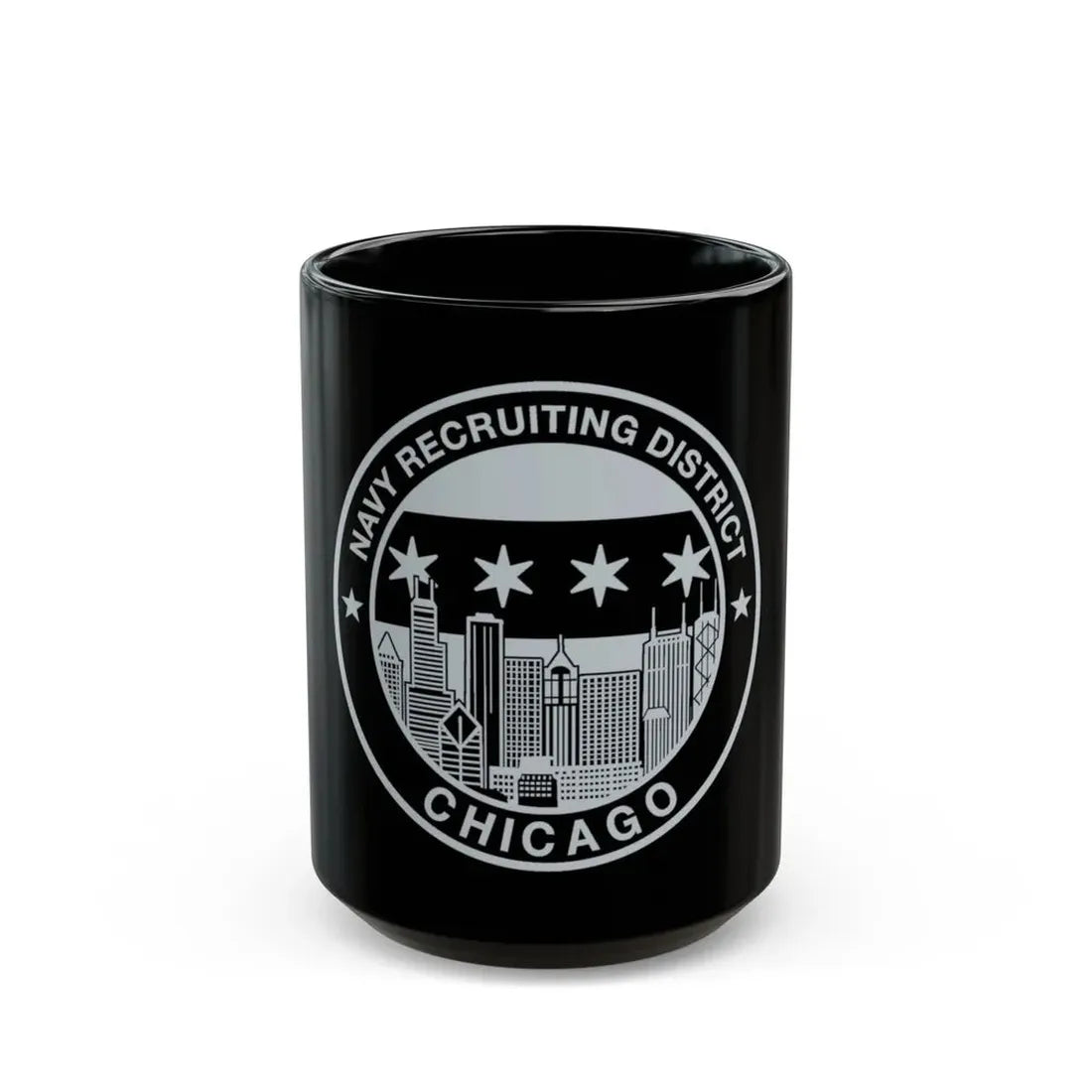 Naval Recruiting District Chicago (U.S. Navy) Black Coffee Mug - Go Mug Yourself