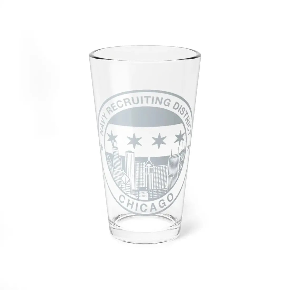 Naval Recruiting District Chicago (U.S. Navy) Pint Glass 16oz 16oz - Go Mug Yourself