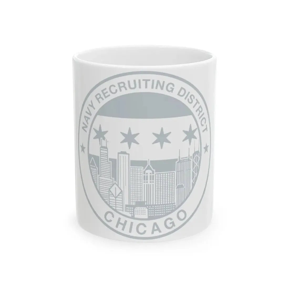 Naval Recruiting District Chicago (U.S. Navy) White Coffee Mug 11oz - Go Mug Yourself
