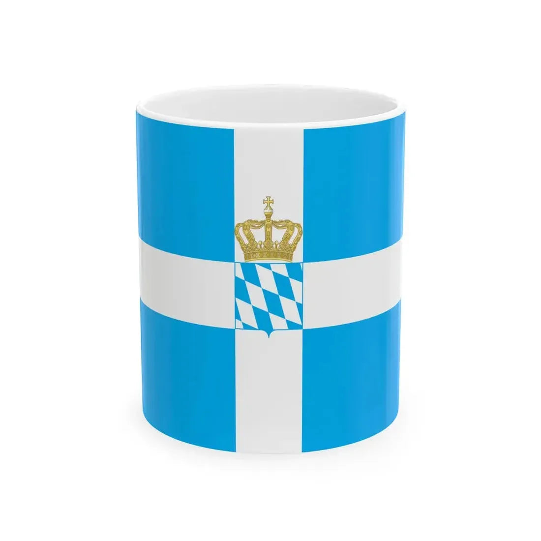 Naval Royal Standard of Greece 1858-1862 (Greece) White Coffee Mug 11oz - Go Mug Yourself