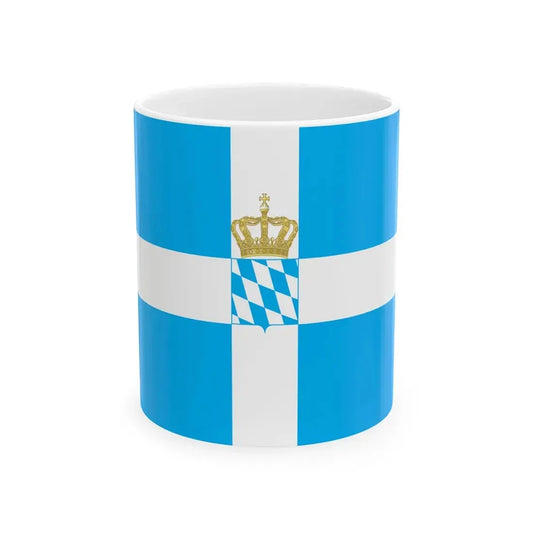 Naval Royal Standard of Greece 1858-1862 (Greece) White Coffee Mug 11oz - Go Mug Yourself