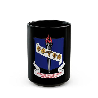 Naval School Of Health Science Bethesda Maryland (U.S. Navy) Black Coffee Mug 15oz - Go Mug Yourself