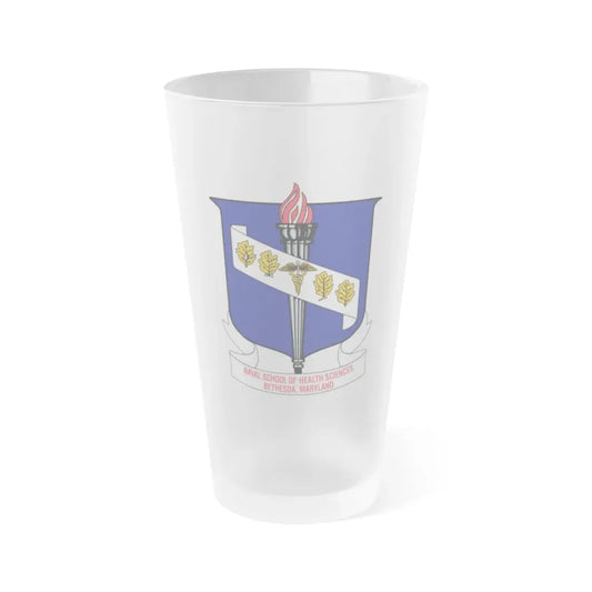 Naval School Of Health Science Bethesda Maryland (U.S. Navy) Frosted Pint Glass 16oz Default Title - Go Mug Yourself