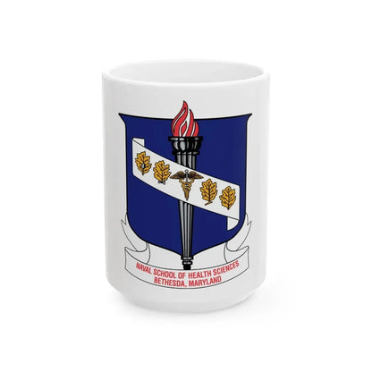Naval School Of Health Science Bethesda Maryland (U.S. Navy) White Coffee Mug - Go Mug Yourself