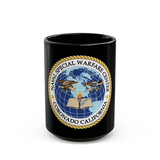 Naval Special Warfare Center Coronado CA (U.S. Navy) Black Coffee Mug 15oz - Go Mug Yourself