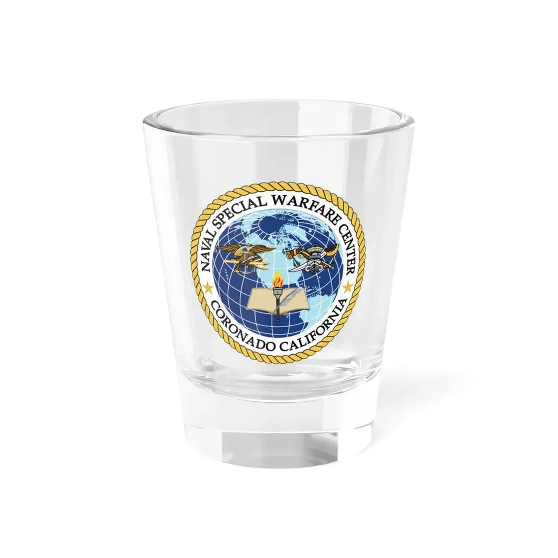 Naval Special Warfare Center Coronado CA (U.S. Navy) Shot Glass 1.5oz 1.5oz - Go Mug Yourself