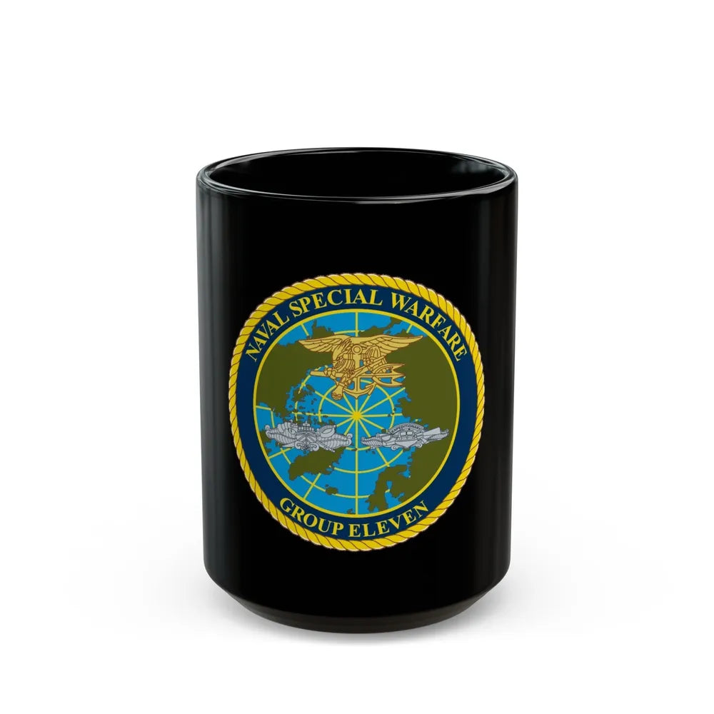 Naval Special Warfare Group 11 (U.S. Navy) Black Coffee Mug-15oz-Go Mug Yourself