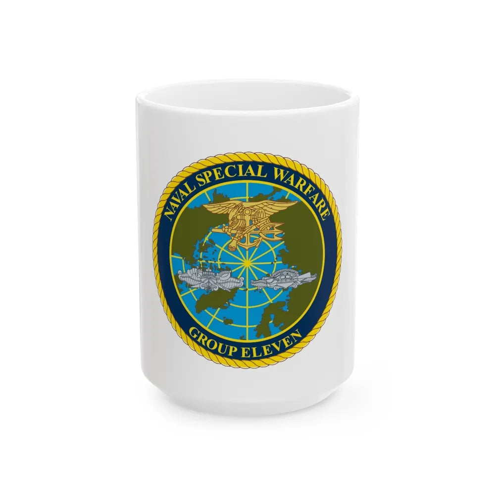 Naval Special Warfare Group 11 (U.S. Navy) White Coffee Mug-15oz-Go Mug Yourself