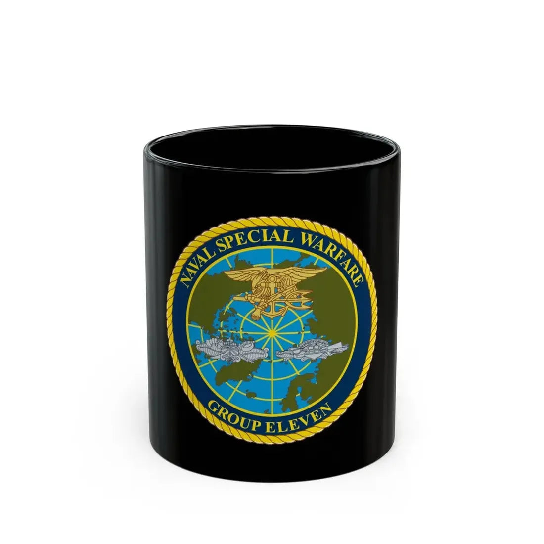 Naval Special Warfare Group 11 (U.S. Navy) Black Coffee Mug 11oz - Go Mug Yourself