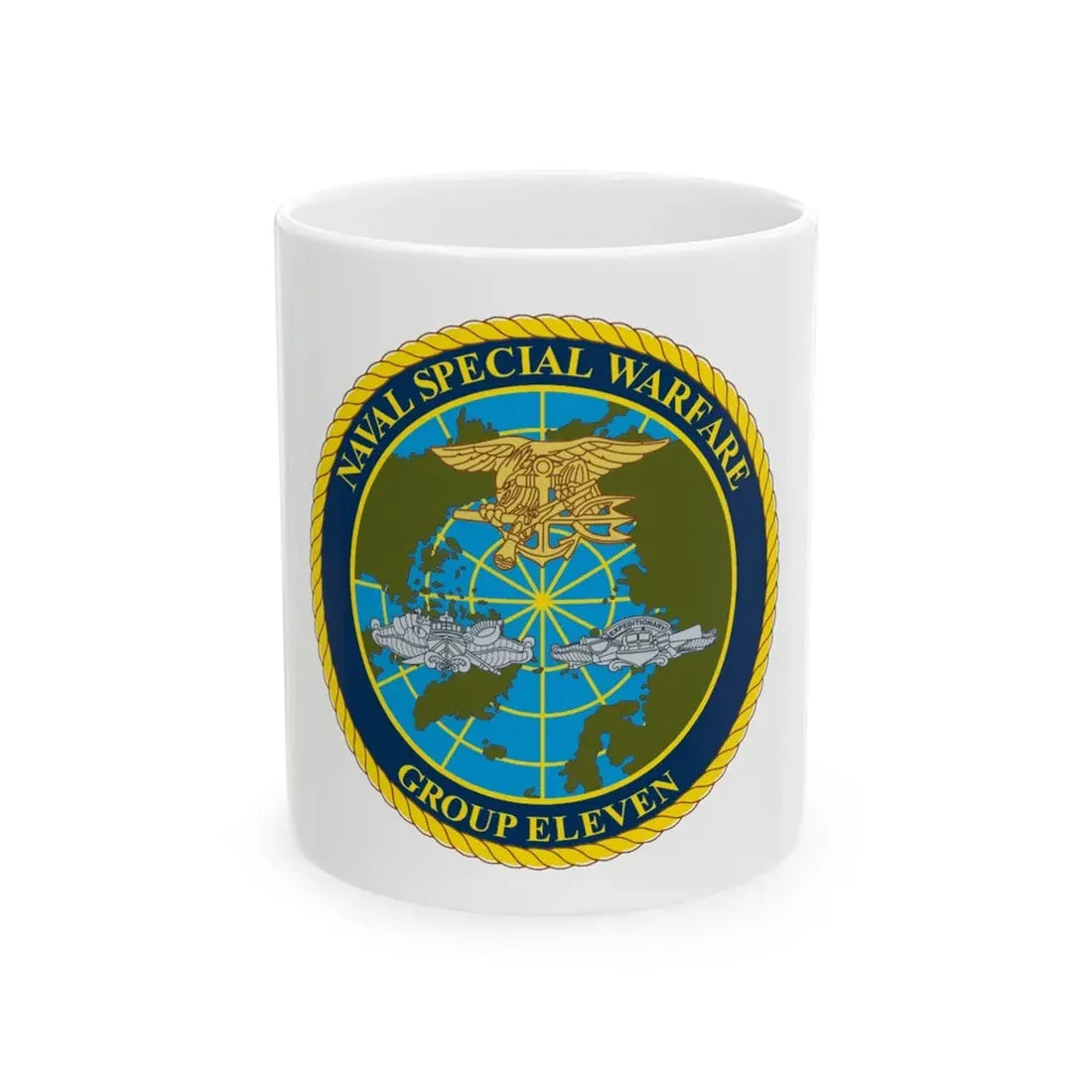 Naval Special Warfare Group 11 (U.S. Navy) White Coffee Mug 11oz - Go Mug Yourself