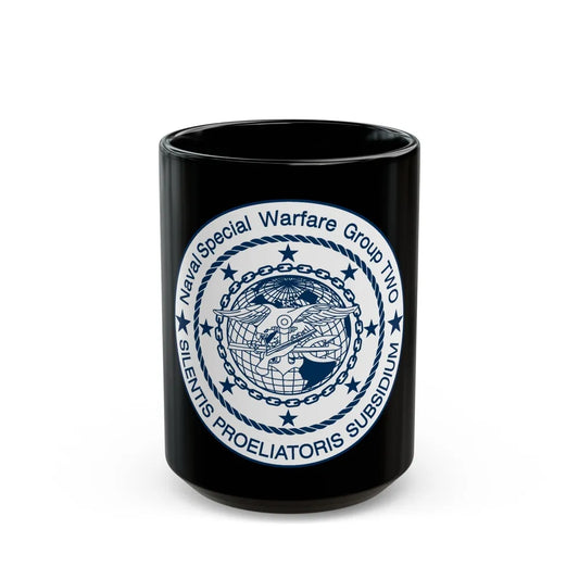 Naval Special Warfare Group 2 (U.S. Navy) Black Coffee Mug-15oz-Go Mug Yourself