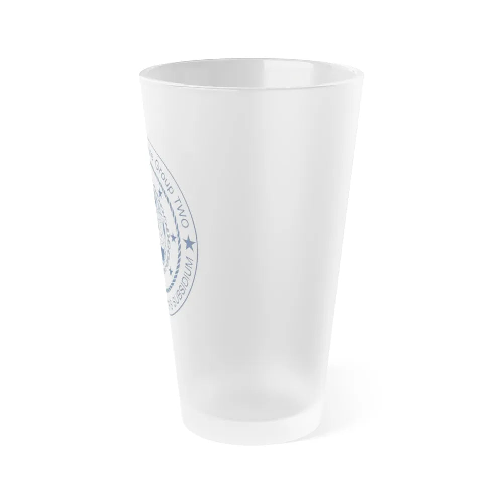 Naval Special Warfare Group 2 (U.S. Navy) Frosted Pint Glass 16oz-Go Mug Yourself