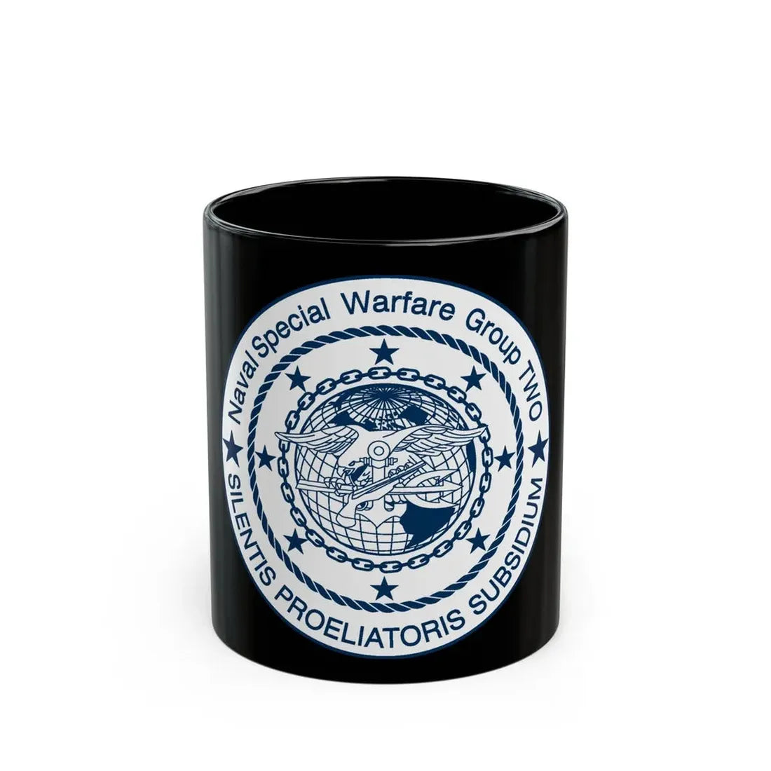 Naval Special Warfare Group 2 (U.S. Navy) Black Coffee Mug 11oz - Go Mug Yourself