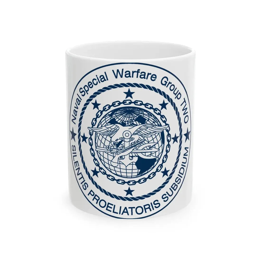 Naval Special Warfare Group 2 (U.S. Navy) White Coffee Mug 11oz - Go Mug Yourself