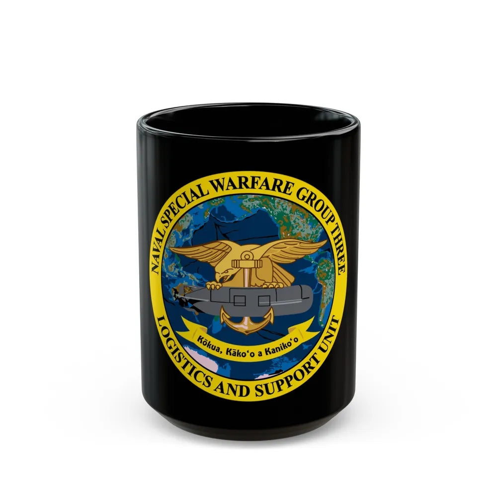 Naval Special Warfare Group 3 (U.S. Navy) Black Coffee Mug-15oz-Go Mug Yourself