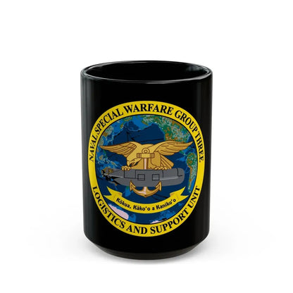 Naval Special Warfare Group 3 (U.S. Navy) Black Coffee Mug 15oz - Go Mug Yourself
