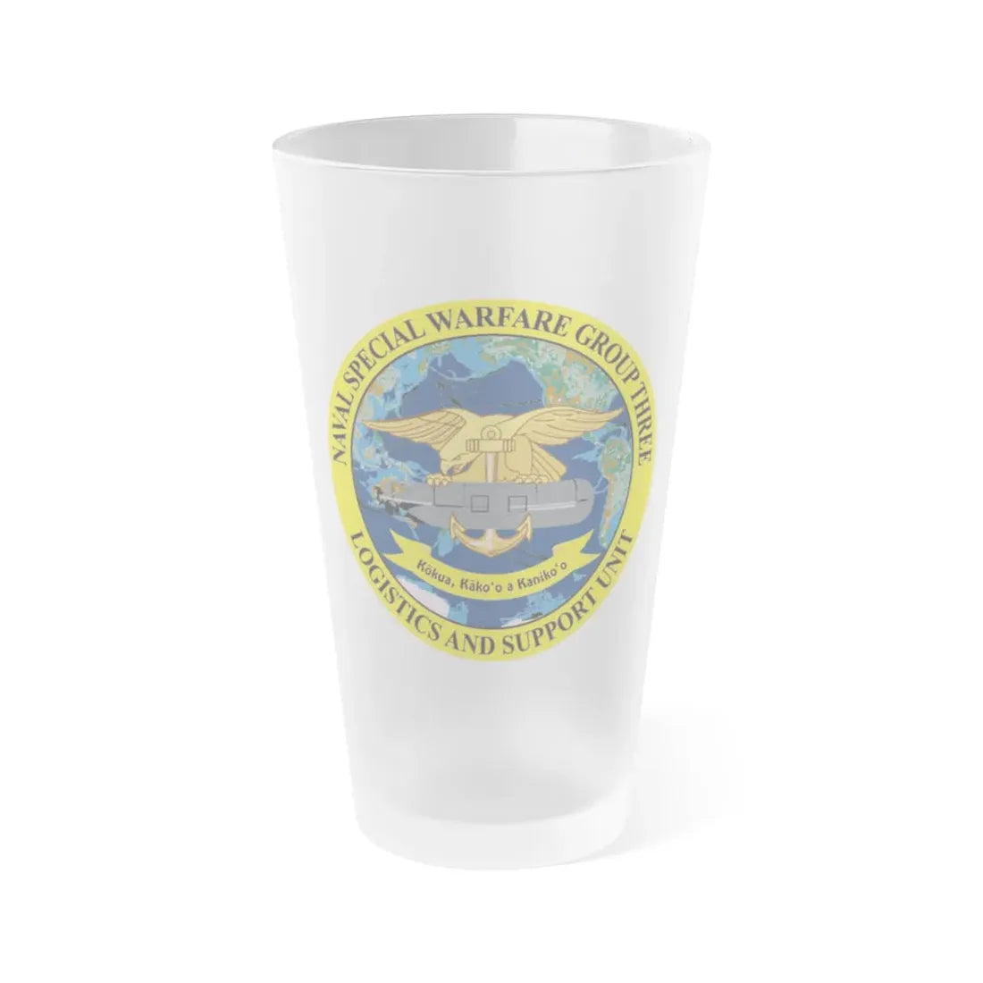 Naval Special Warfare Group 3 (U.S. Navy) Frosted Pint Glass 16oz Default Title - Go Mug Yourself