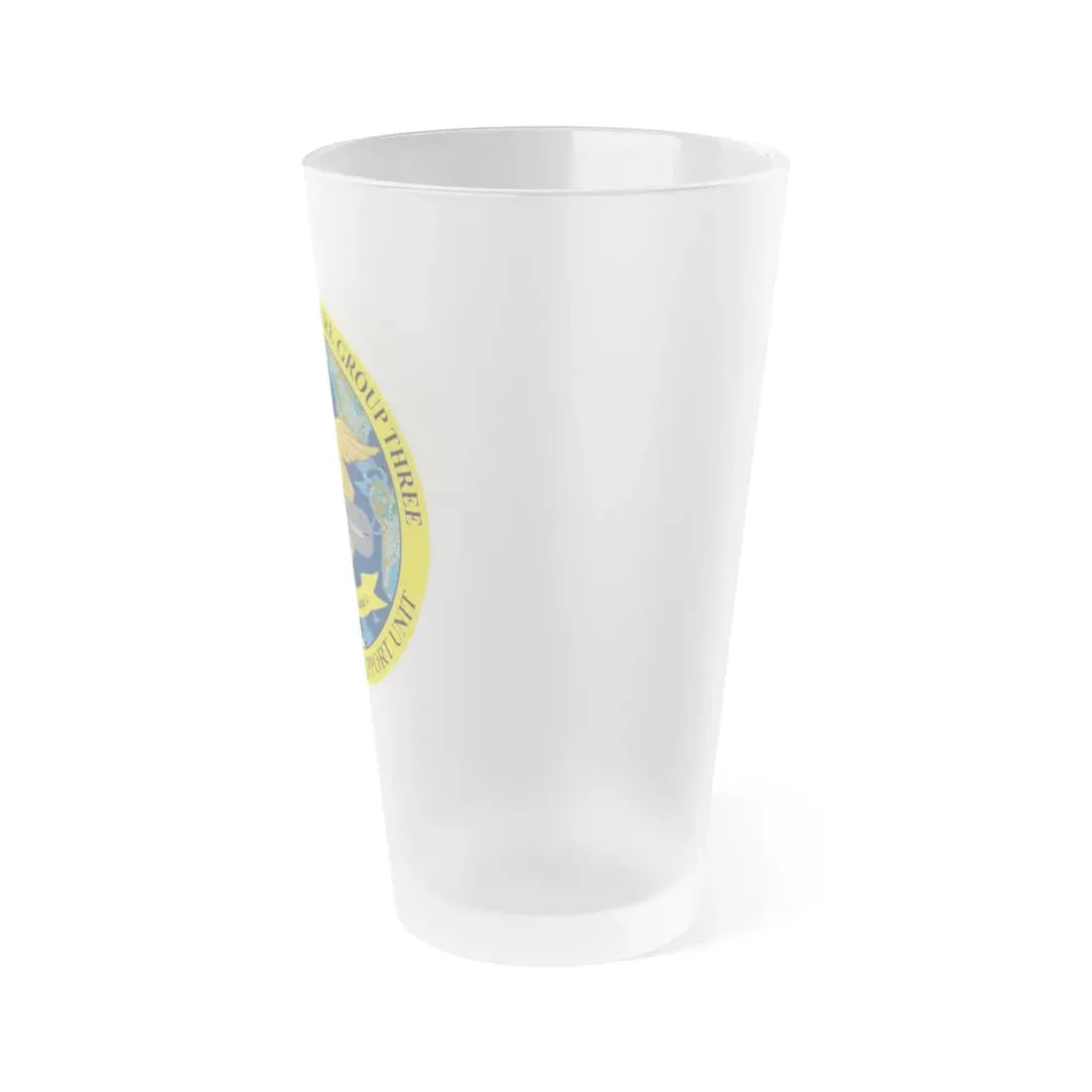 Naval Special Warfare Group 3 (U.S. Navy) Frosted Pint Glass 16oz - Go Mug Yourself